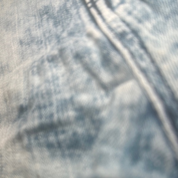 Express Blue Jean Shorts with Vintage Distressed Look - Picture 7 of 8